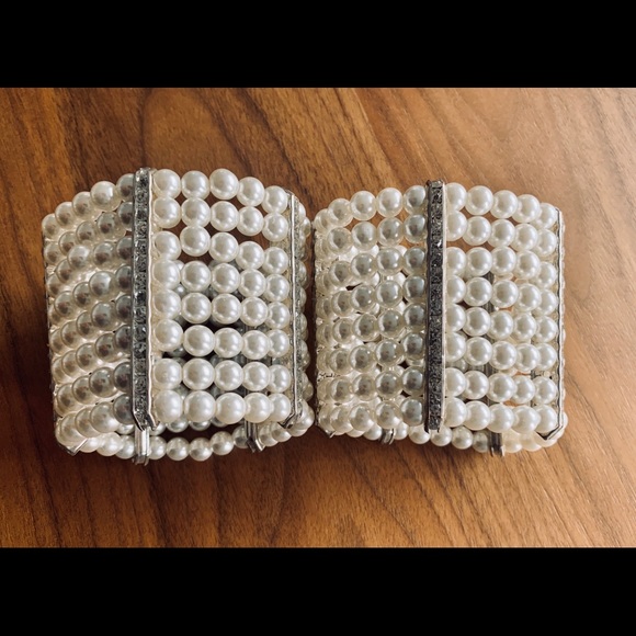 Two Pearl Cuff Bracelets - Picture 3 of 3
